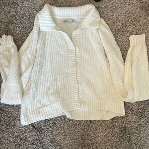 Button up Hollister Sweater